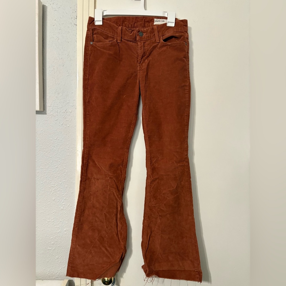 Rust Corduroy Flares